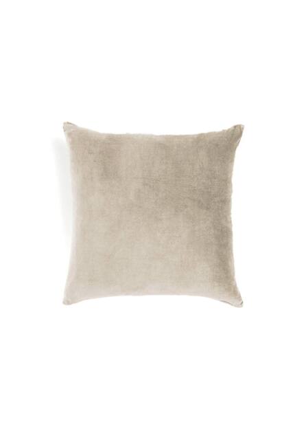 CHRISTY Luxury Filled Velvet 'Jaipur' Square Cushions in Brown - Size: 45 cm x 45 cm - image 1