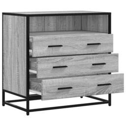 Berkfield Home Drawer Cabinet Grey Sonoma 70x41x70 cm Engineered Wood - Size: 70 x 41 x 70 cm - thumbnail 5