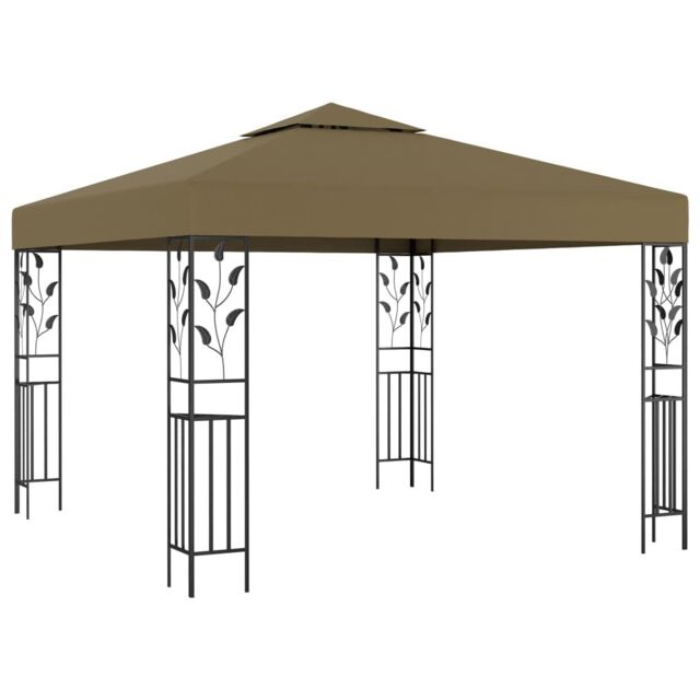 Berkfield Home Gazebo 3x3 m Taupe 180 g/m ² in Beige - image 1