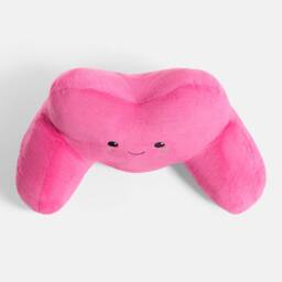 OHS Hazel the Heart Cuddle Cushion Novelty Reading Pillow in Bright Pink - thumbnail 4