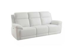 Stratus Interiors Owen Electric Recliner Sofa with Adjustable Settings in White - thumbnail 2