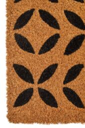 Orsina Filta Flower Coir Doormat in Brown - Size: Small - thumbnail 4
