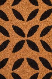 Orsina Filta Flower Coir Doormat in Brown - Size: Small - thumbnail 2