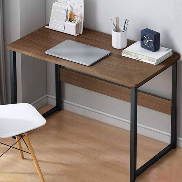 Ventryn Home Office Computer Desk Laptop Study Table Workstation Furniture in Brown - image 1