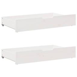 Berkfield Home Daybed with Drawers without Mattress White 80x200 cm Solid Wood - thumbnail 6