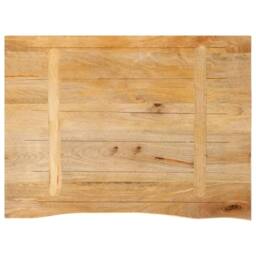 Berkfield Home Table Top Live Edge 70x60x3.8 cm Solid Wood Mango in Brown - thumbnail 5