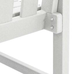 Berkfield Home Garden Dining Chairs 6 pcs White 65.5x55.5x88 cm HDPE - thumbnail 9