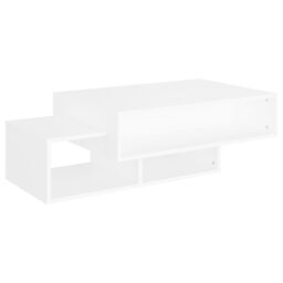 Berkfield Home Coffee Table White 105x55x32 cm Engineered Wood - Size: 105 x 55 x 32 cm - thumbnail 2