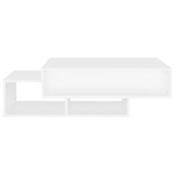 Berkfield Home Coffee Table White 105x55x32 cm Engineered Wood - Size: 105 x 55 x 32 cm - thumbnail 5