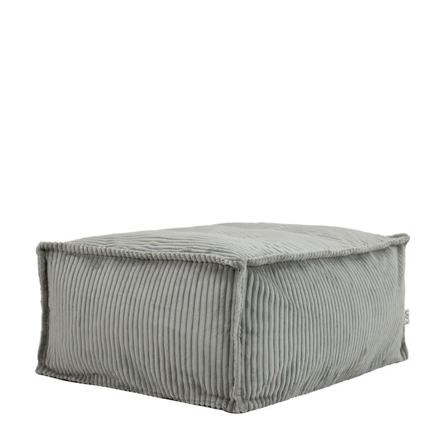 Como Corduroy Rectangle Pouffe Natural Large Cord Ottoman