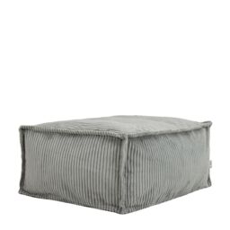 Como Corduroy Rectangle Pouffe Natural Large Cord Ottoman - thumbnail 1
