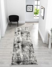 Desire Rugs Obsidian Modern Low Pile Area Rug - Oblique Abstract Design in Grey - Size: 160 cm x 230 cm - thumbnail 6