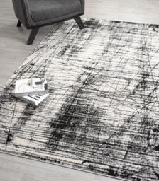 Desire Rugs Obsidian Modern Low Pile Area Rug - Oblique Abstract Design in Grey - Size: 160 cm x 230 cm - thumbnail 3