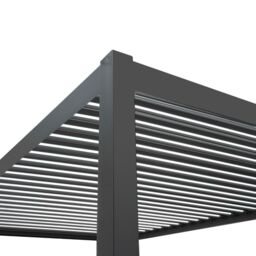Monstershop Anthracite Aluminium Pergola 3m x 3m in Grey - thumbnail 4