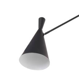 Wyld and Coco Wall Lamp Black Steel 1-Light Adjustable Arm Cone Shade - thumbnail 6