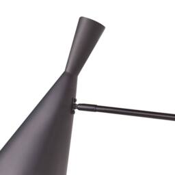 Wyld and Coco Wall Lamp Black Steel 1-Light Adjustable Arm Cone Shade - thumbnail 8