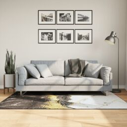 Berkfield Home Rug Washable Multicolour 120x180 cm Anti Slip - Size: 100 cm diameter - thumbnail 1
