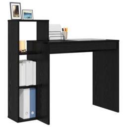 Berkfield Home Elegant Computer Desk Black oak Engineered wood, Black oak veneer