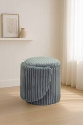 GAVENO CAVAILIA 3 In 1 Malibu Ottoman Stool in Grey - Size: 1 Seater - thumbnail 3