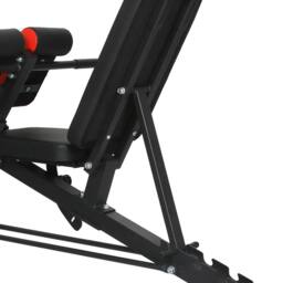 Centra Adjustable Workout Bench Roman Chair 8-Position Backrest Home Gym in Black - thumbnail 6