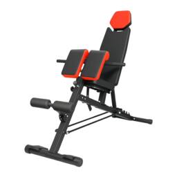 Centra Adjustable Workout Bench Roman Chair 8-Position Backrest Home Gym in Black - thumbnail 1