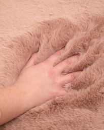 The Linen Consultancy TLC 5 Star Hotel Concept Super Luxe Faux Fur Blush in Light Pink - Size: 120 cm x 170 cm - thumbnail 2