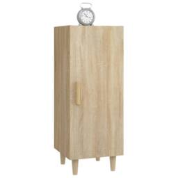 Berkfield Home Sideboard Sonoma Oak 34.5x34x90 cm Engineered Wood in Light Oak - thumbnail 5