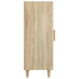 Berkfield Home Sideboard Sonoma Oak 34.5x34x90 cm Engineered Wood in Light Oak - thumbnail 8
