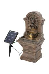Garden Sanctuary Patio Solar Powered Lighted Garden Water Fountain in Natural - thumbnail 4