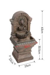 Garden Sanctuary Patio Solar Powered Lighted Garden Water Fountain in Natural - thumbnail 6