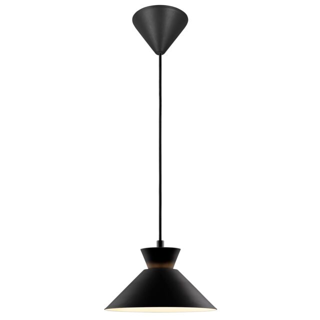 Nordlux Modern Indoor Pendant Light Black Metal E27 Retro - Mains Powered, IP20 - image 1