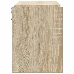 Berkfield Home Wall Shelf 2 pcs Sonoma Oak 100x15x20 cm Engineered Wood in Light Oak - Size: 100 x 15 x 20 cm - thumbnail 6