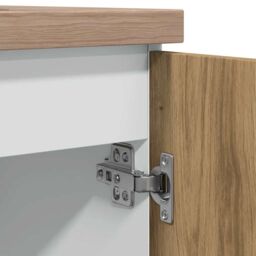 Berkfield Home Sink Bottom Cabinet Lyon Artisan Oak 80x46x81.5 cm Engineered Wood in Brown - thumbnail 9