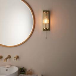 Netlighting 'COMO' Non Dimmable Stylish Contemporary Bathroom Glass Wall Lamp in Yellow - thumbnail 5