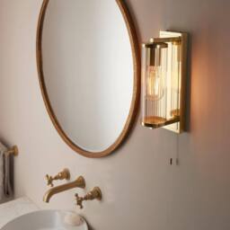 Netlighting 'COMO' Non Dimmable Stylish Contemporary Bathroom Glass Wall Lamp in Yellow - thumbnail 2