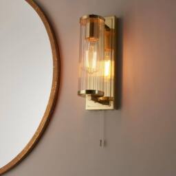 Netlighting 'COMO' Non Dimmable Stylish Contemporary Bathroom Glass Wall Lamp in Yellow - thumbnail 3