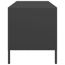 Berkfield Home TV Cabinet Black 101.5x39x43.5 cm Cold-rolled Steel - thumbnail 6
