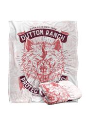 Yellowstone Protect The Land Wolf Silky Touch Super Soft Throw Blanket 152 X 127 cm in White - thumbnail 2