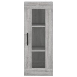 Berkfield Home Highboard Grey Sonoma 34.5x34x180 cm Engineered Wood - thumbnail 6