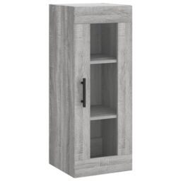 Berkfield Home Highboard Grey Sonoma 34.5x34x180 cm Engineered Wood - thumbnail 5