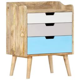 Berkfield Home Bedside Cabinet 47x35x63 cm Solid Mango Wood - Size: 47 x 35 x 63 cm - thumbnail 8
