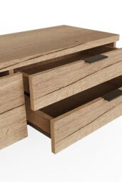 FWStyle Fisso Cracked Oak Small TV Unit Fast Click Assembly in Brown - thumbnail 5