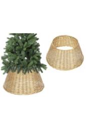 KDMD Gold Willow Christmas Tree Skirt 57cm x 28cm in Brown - Size: 57 cm x 28 cm - thumbnail 1