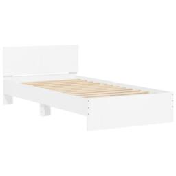 Berkfield Home Durable Bed Frame without Mattress with LED Lights White 100x200 cm - thumbnail 6