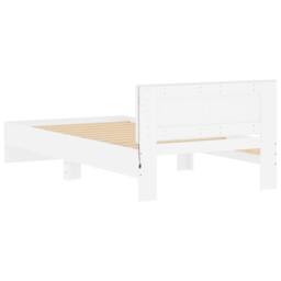 Berkfield Home Durable Bed Frame without Mattress with LED Lights White 100x200 cm - thumbnail 9