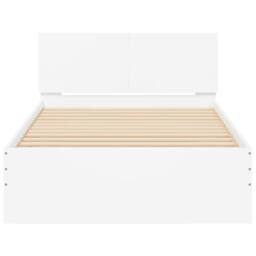Berkfield Home Durable Bed Frame without Mattress with LED Lights White 100x200 cm - thumbnail 7