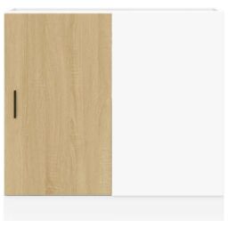 Berkfield Home Sink Base Cabinet Sonoma Oak Engineered Wood in Brown - thumbnail 5