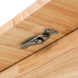 CALICOSY Extendable Dining Table From 120 To 160 Cm In Solid Wood - SOLINE in Light Oak - thumbnail 5