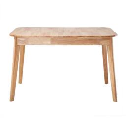 CALICOSY Extendable Dining Table From 120 To 160 Cm In Solid Wood - SOLINE in Light Oak