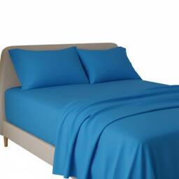 Snug City Flannelette Flat Sheet Soft Brushed Cotton Bedding for Warmth Comfort in Teal - Size: King - thumbnail 2
